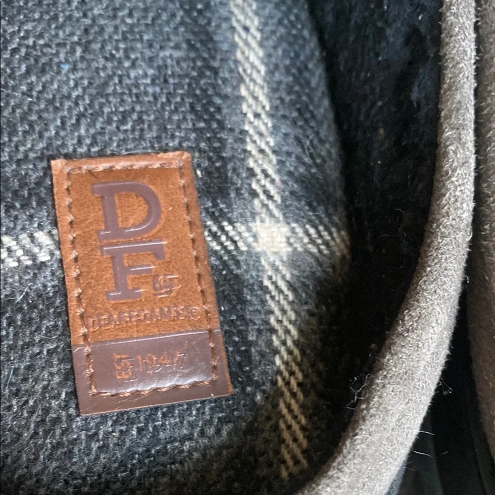 dearfoams Men's Charcoal Suede Slip-Ons